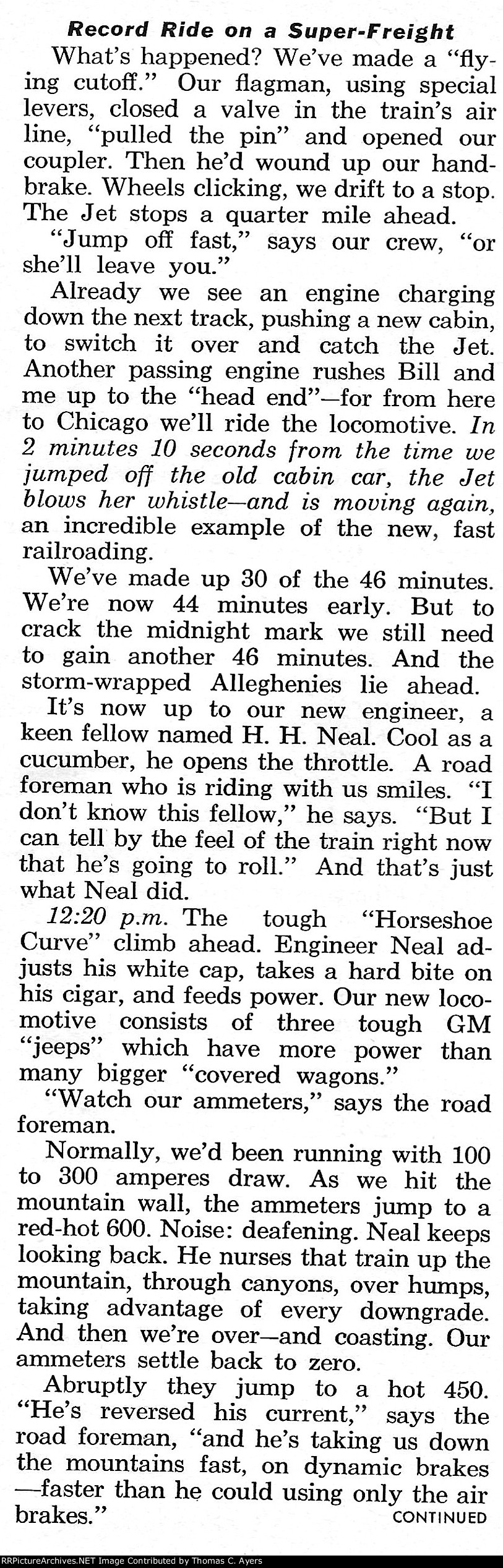 "Record-Breaking Ride On New Super-Freight," Page 211, 1961